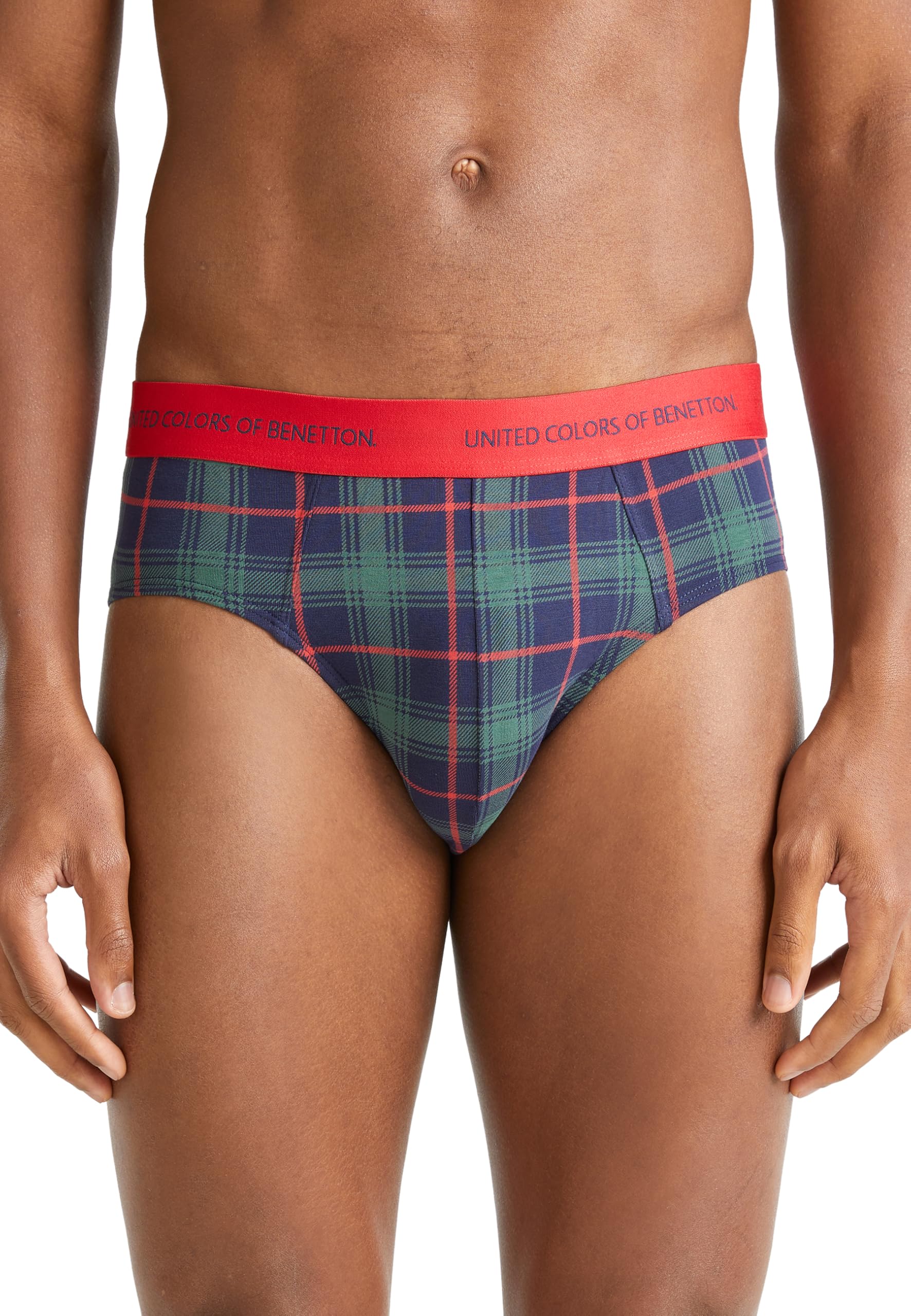 Benetton Slip Culotte Uomo Cotone Stampa Natalizia