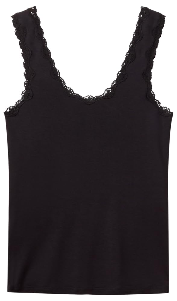 Benetton Intimo e Pigiami 3OVL1H009 Canottiera Nero XS pizzo