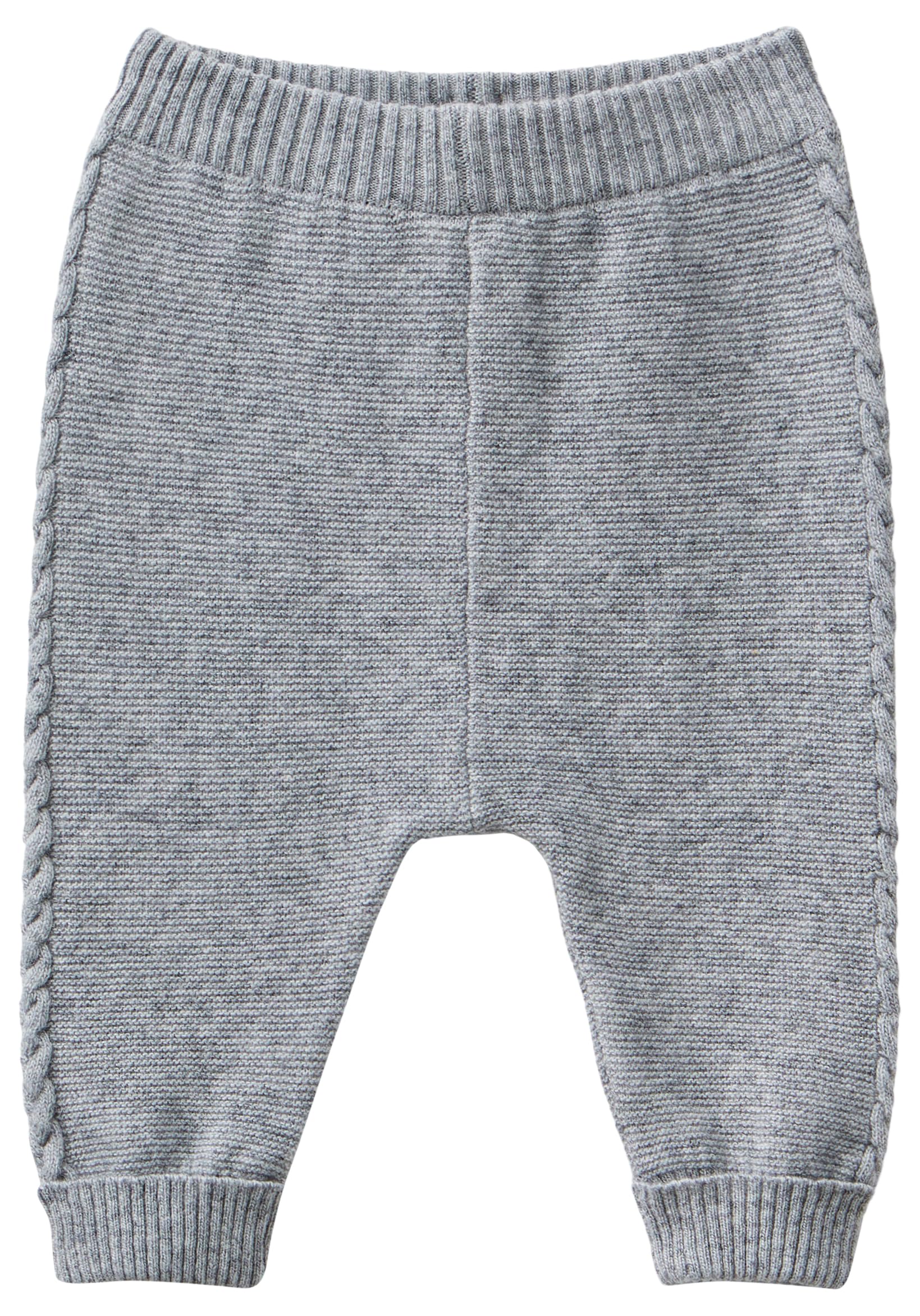 Benetton Pantaloni bimbi trecce taglia 50 grigio rosa