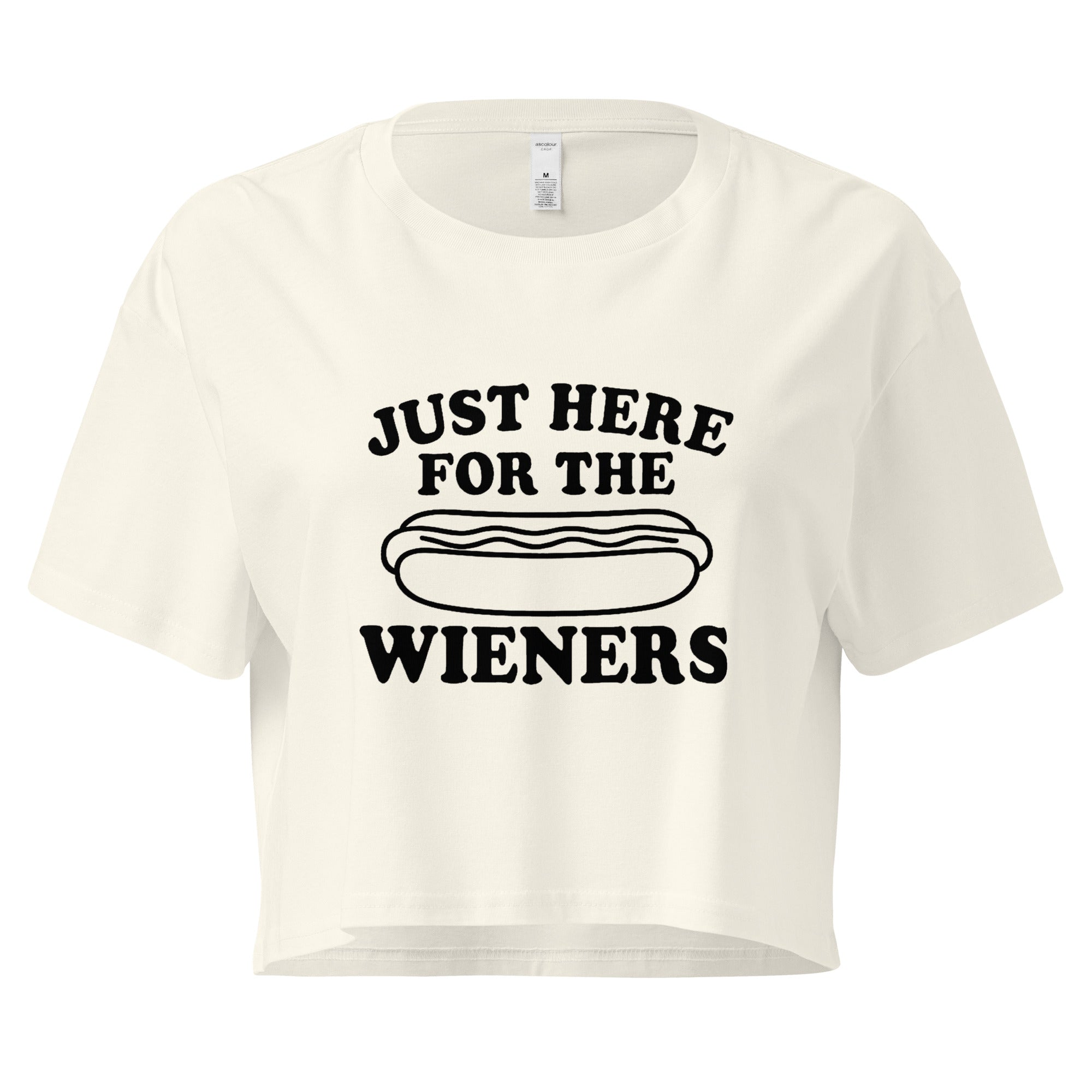 Pure Trash Womens T-Shirts Wieners crop top donna cotone