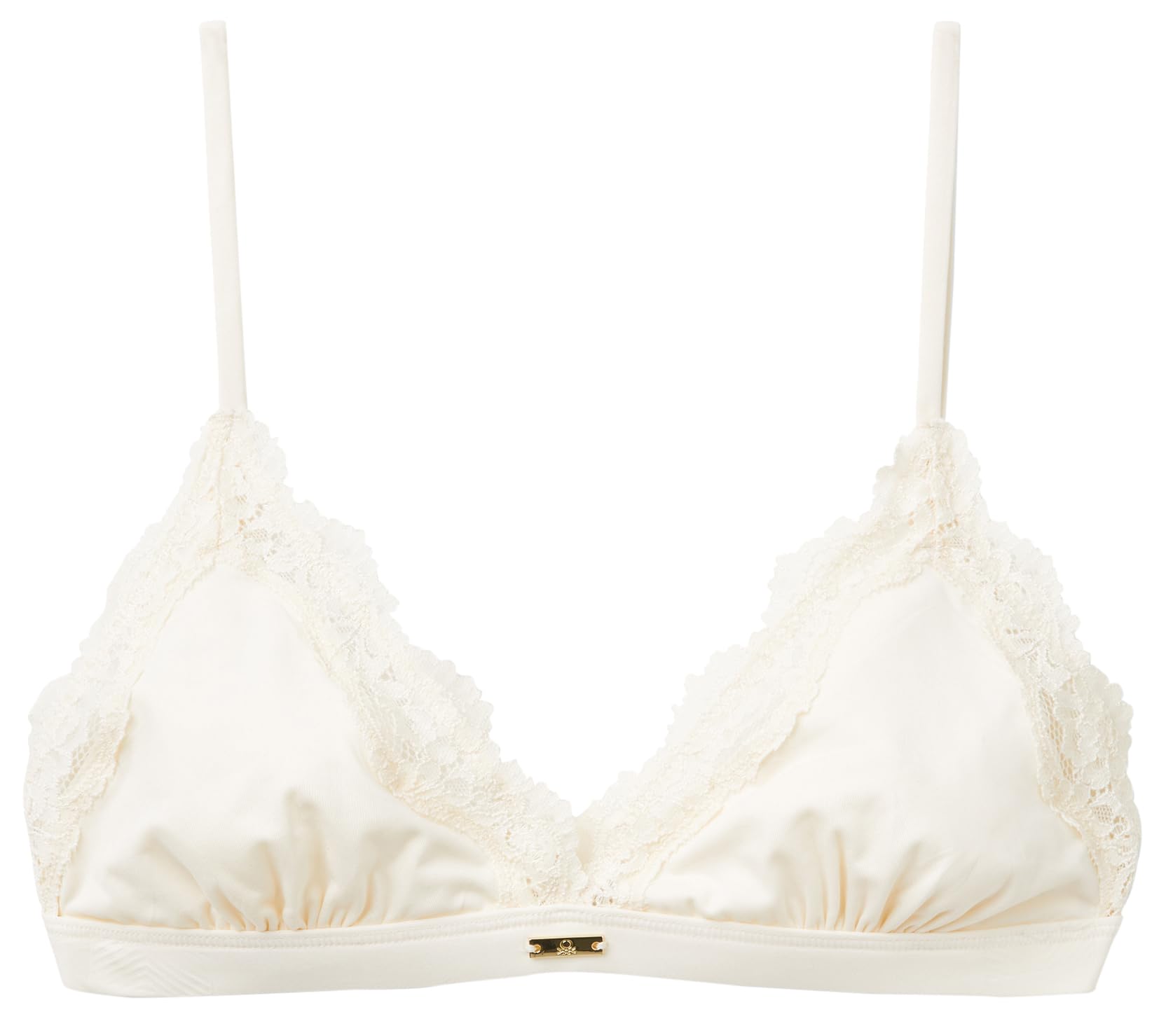 Benetton 30gj1r01w reggiseno donna M triangolo pizzo