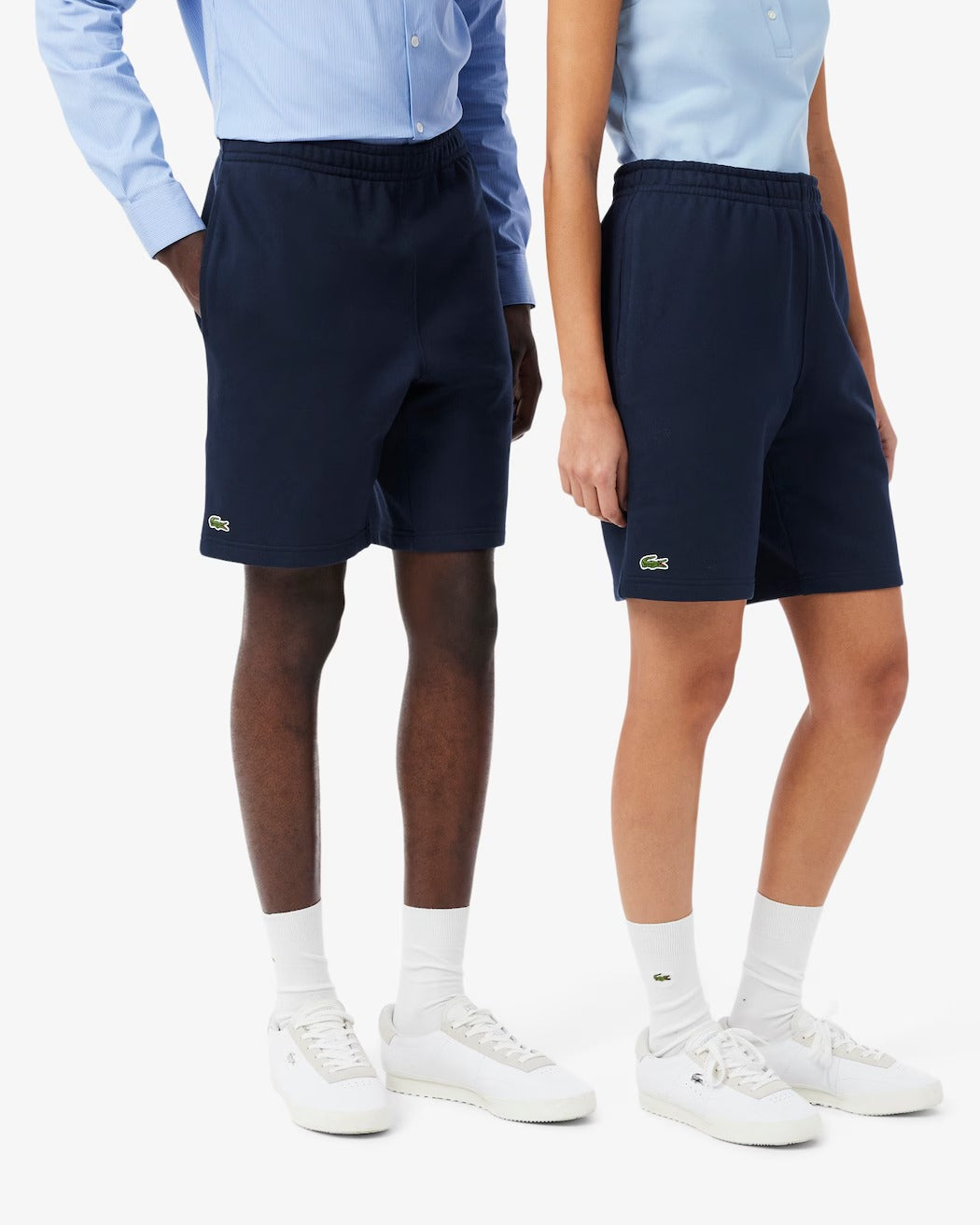 Lacoste GH0788 shorts cotone felpato blu navy