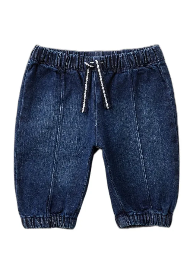 Benetton Pantaloni Bimbo Denim Stretch 12 Mesi con Tasche