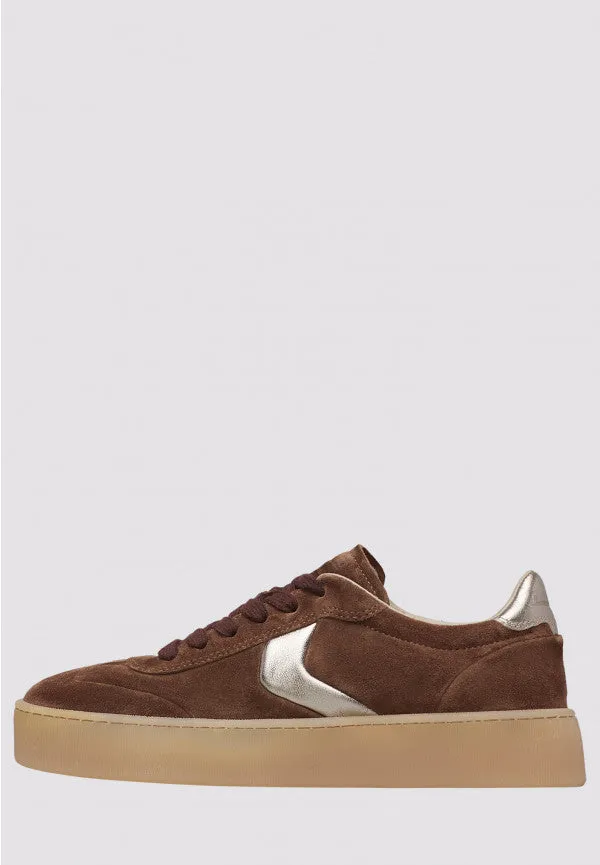 Voile Blanche Mind 02 W sneaker donna marrone scuro camoscio
