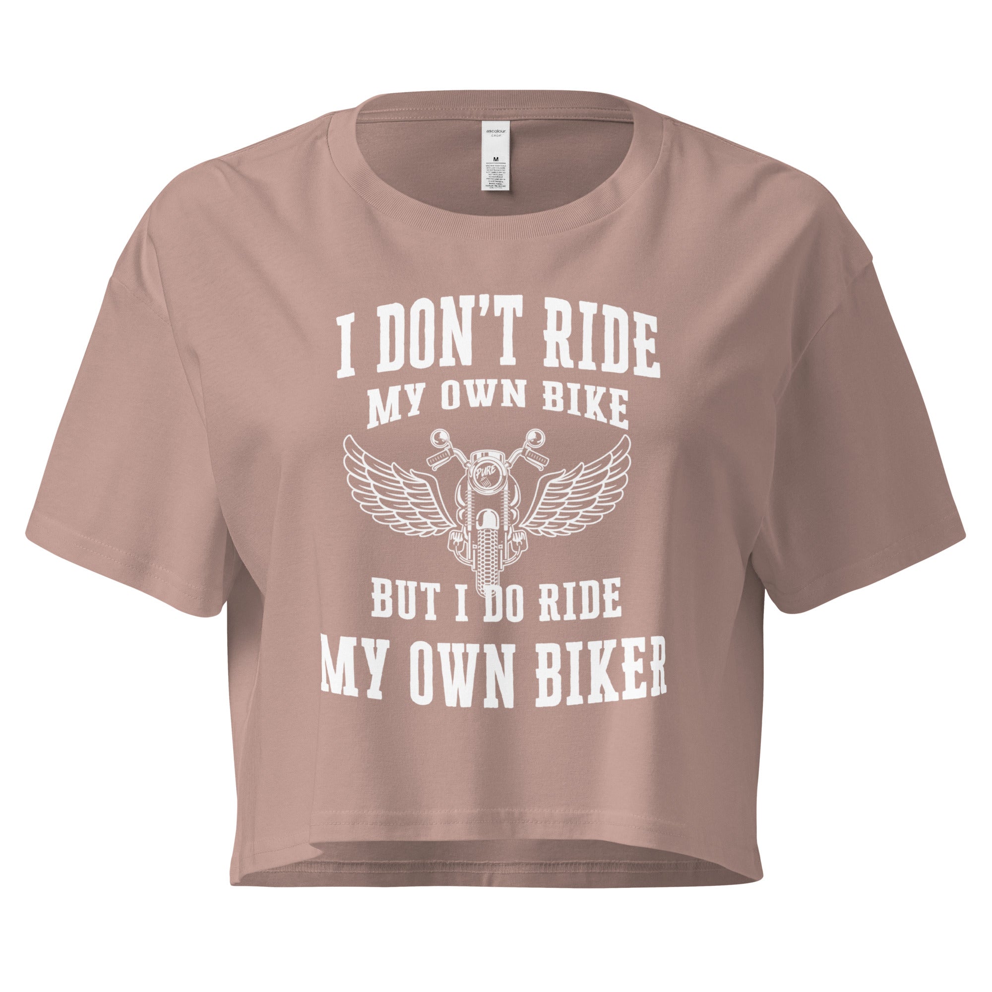 Pure Trash I Don't Ride Crop top donna cotone corto