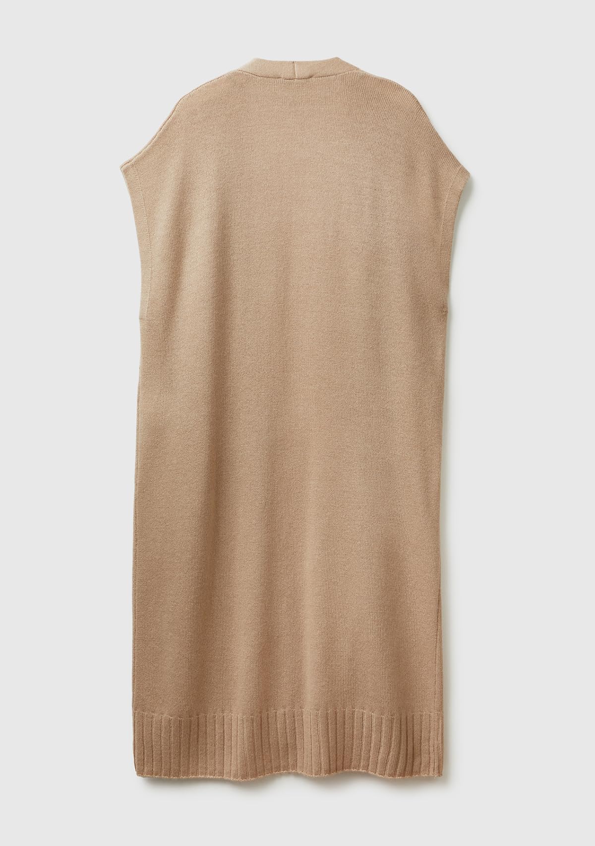 Benetton Maglieria Cardigan Gilet Lungo Senza Bottoni