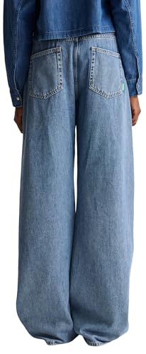 Benetton Jeans Wide 5 Tasche 100% Cotone