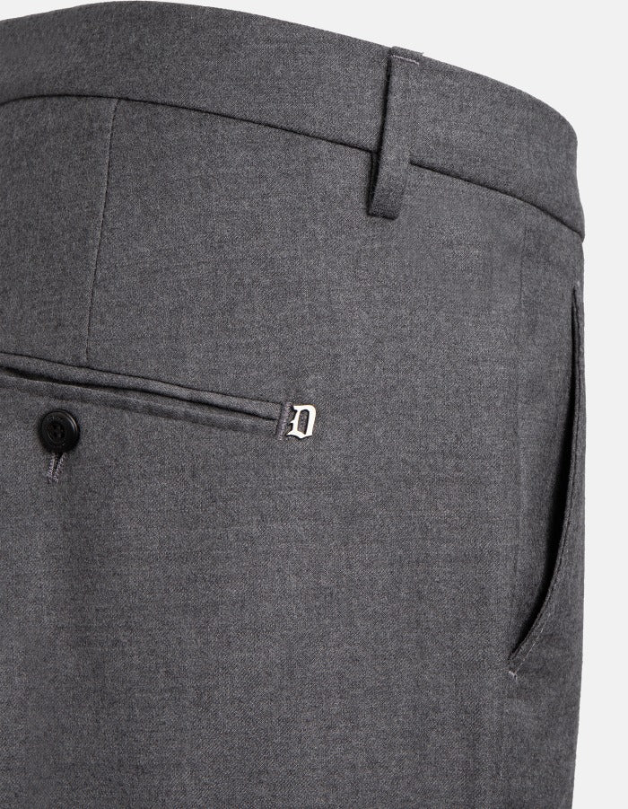Dondup Gaubert UP235 Pantaloni Uomo Grigio Flanella