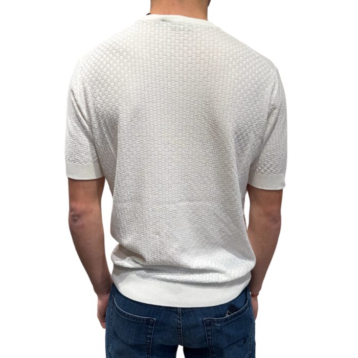 Filippo De Laurentiis CR14Q maglia uomo cotone latte