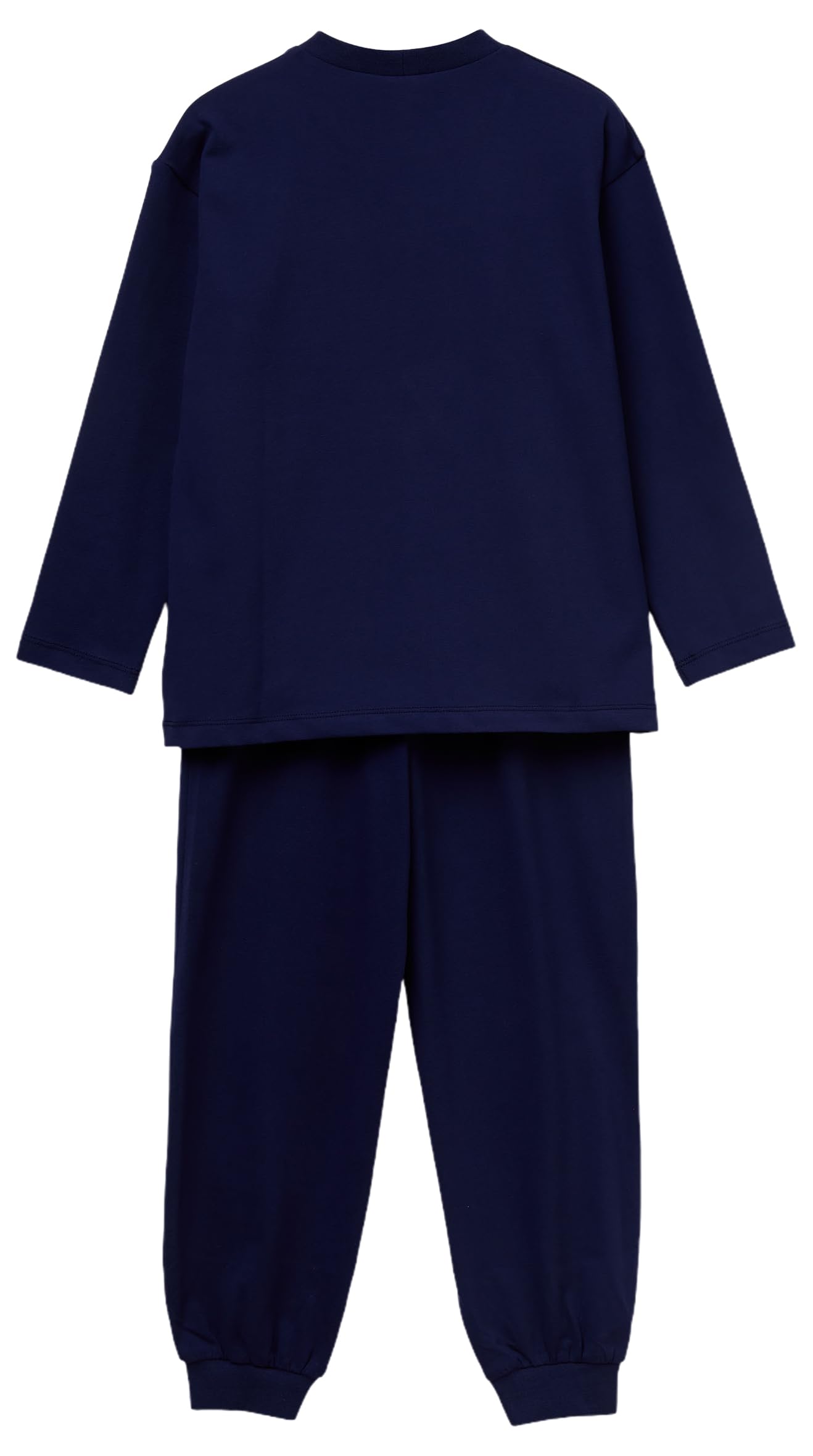Benetton 3DKE0P097 pigiama bambino cotone blu taglia S