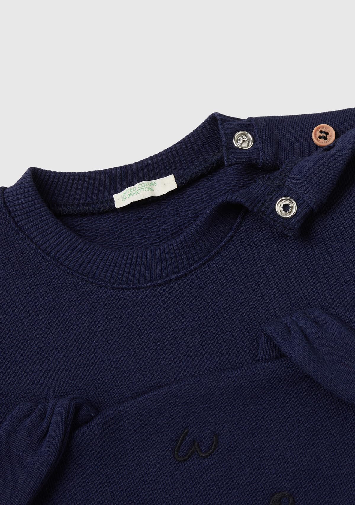 Benetton Maglieria Maglia G/C M/L Felpa Girocollo Carrè