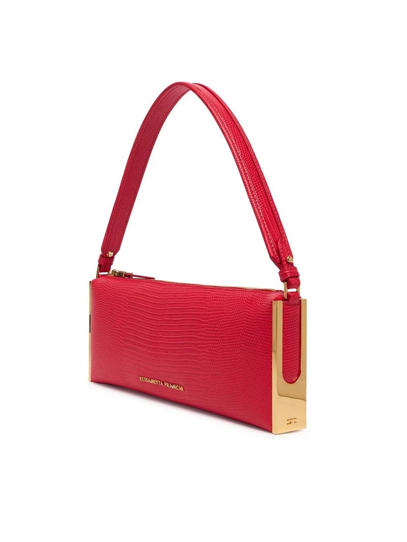 Elisabetta Franchi BS15A66E2 borsa red passion lucertola