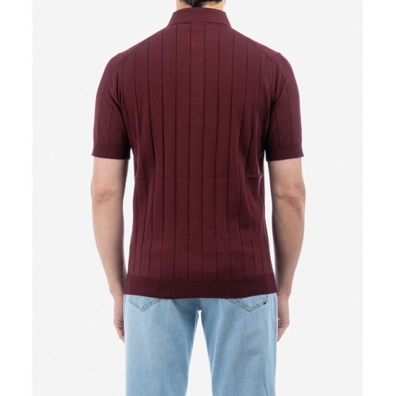 Filippo De Laurentiis CR14C Polo Uomo Bordeaux Cotone