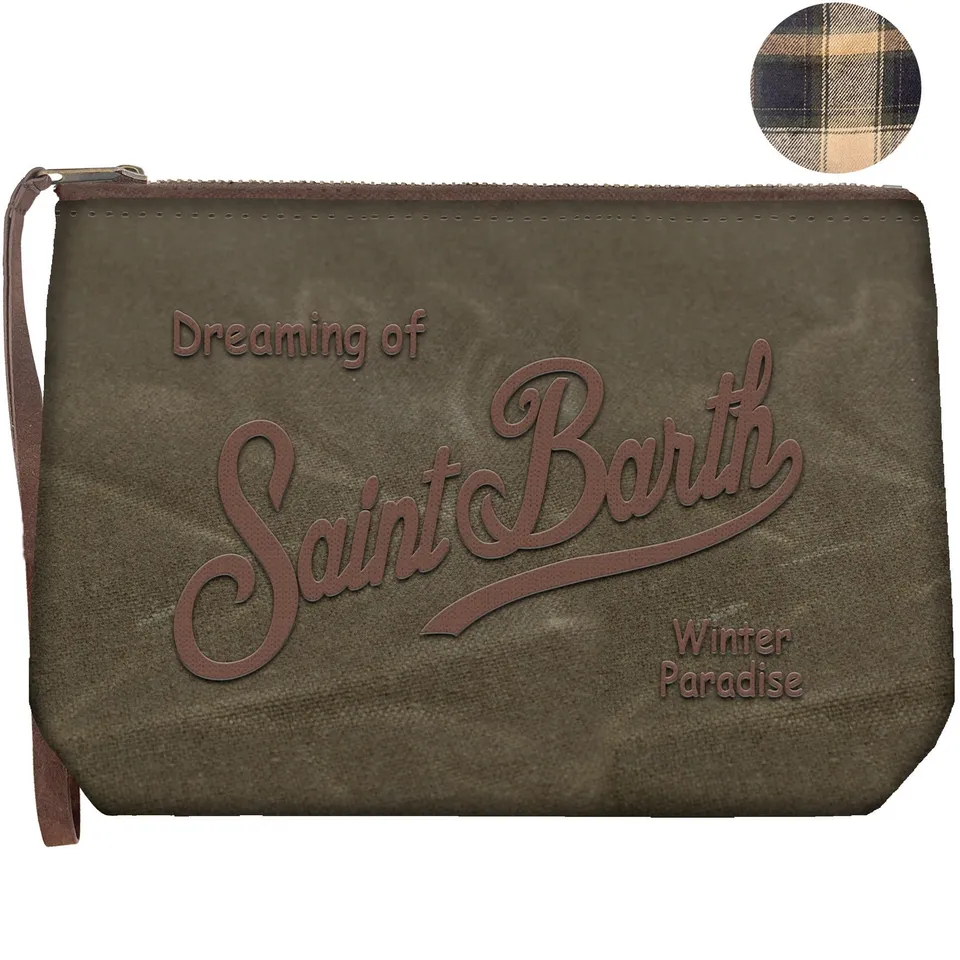 MC2 Saint Barth Aline Wax Pochette Verde Nylon Cerato