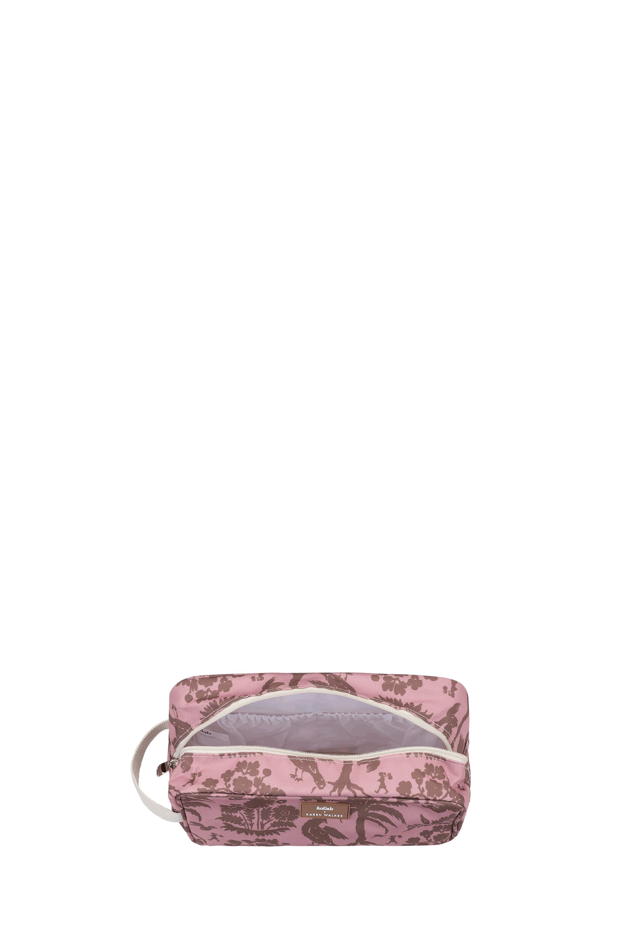 Karen Walker Travel Bag borsa rosa mocha animalier 28cm