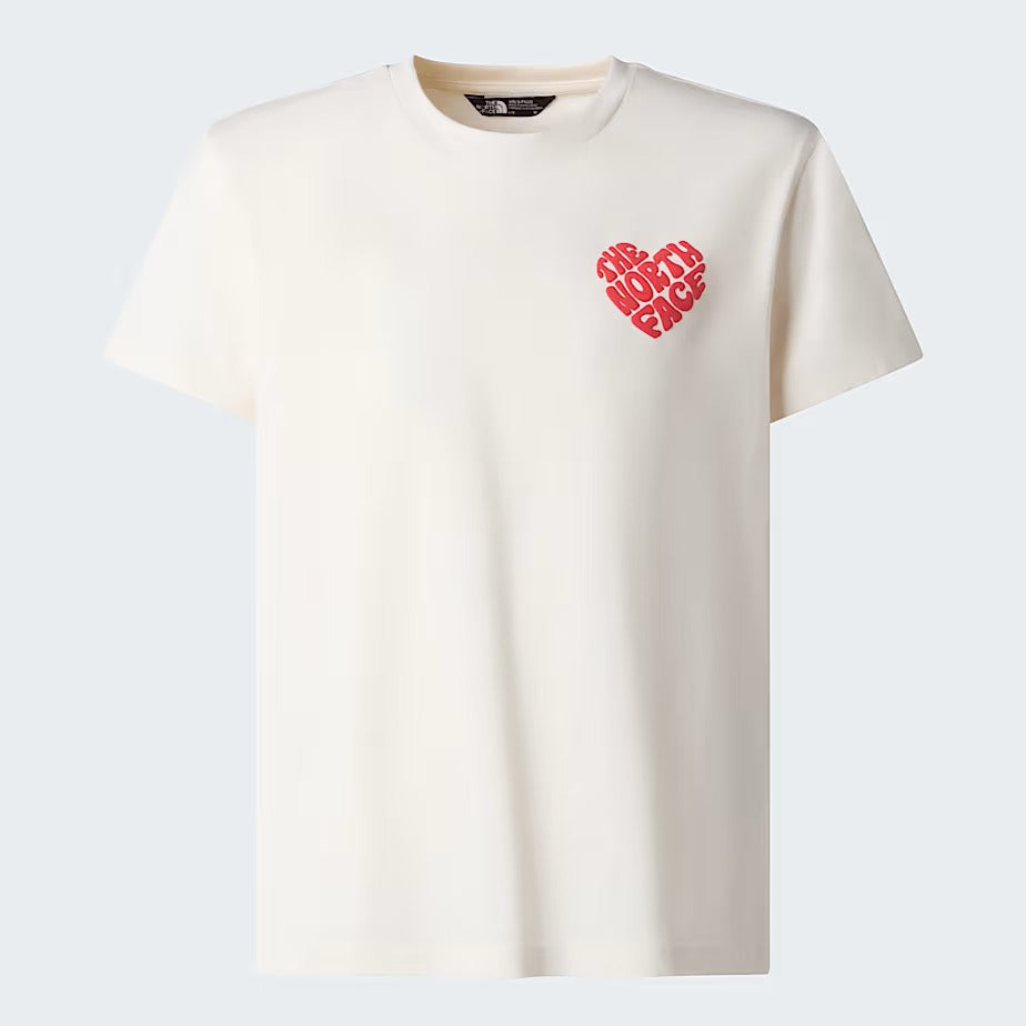 The North Face Brand Proud NF0A8G1Q T-Shirt Ragazza White Dune Cotone