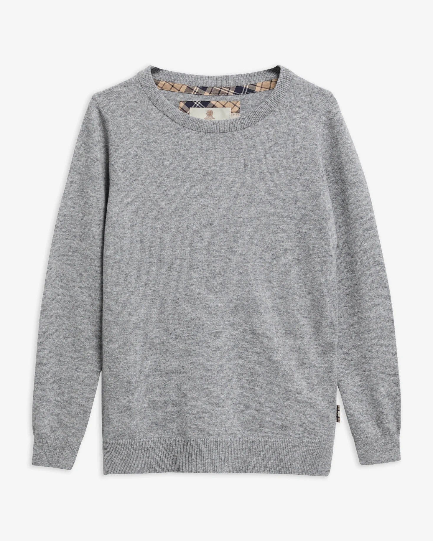 Barbour Pendle LKN1075 maglia donna grigio lana girocollo