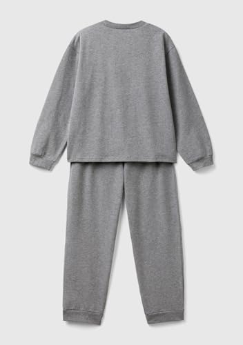 United Colors of Benetton 3dke0p073 Set Pigiama Bimbo Grigio 90