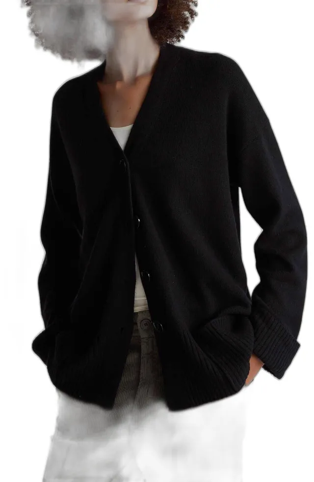 Benetton Maglieria Cardigan Scollo V Donna Tasche