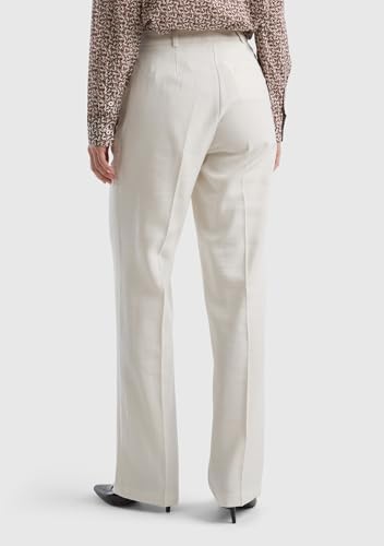 Benetton 4YFWDF05R Pantaloni Donna Panna 36 Viscosa