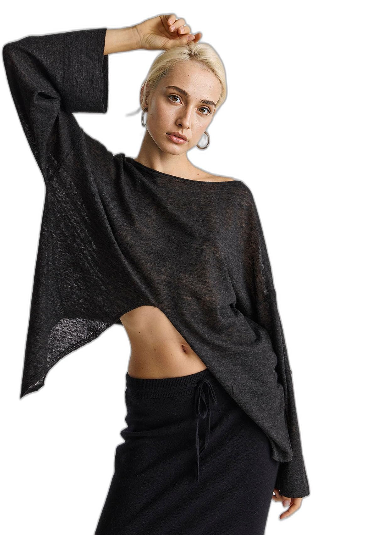 Benetton Maglieria Maglia Barchetta Donna S Alpaca