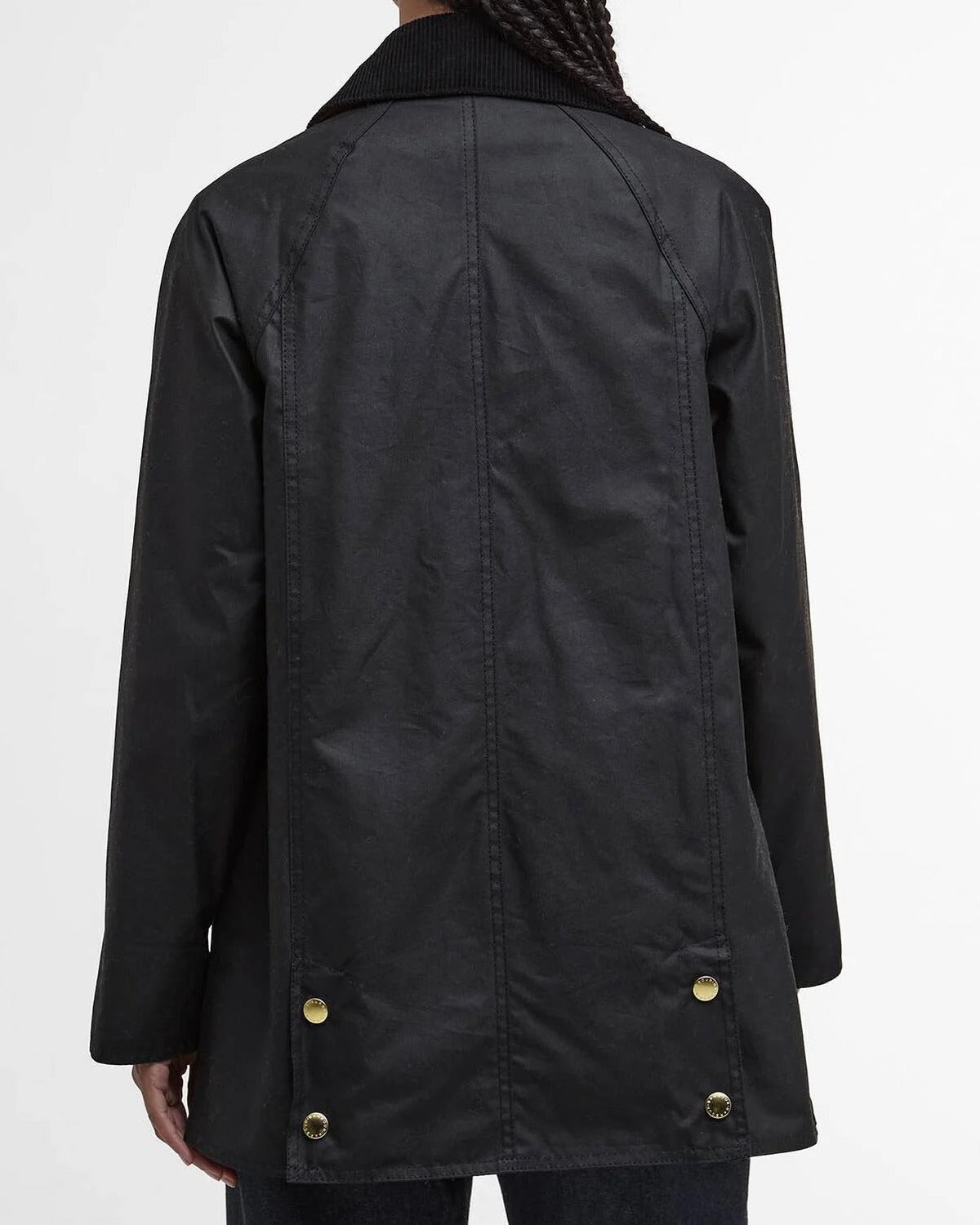Barbour Modern Beadnell LWX1402 Giacca Donna Nero Cotone Cerato