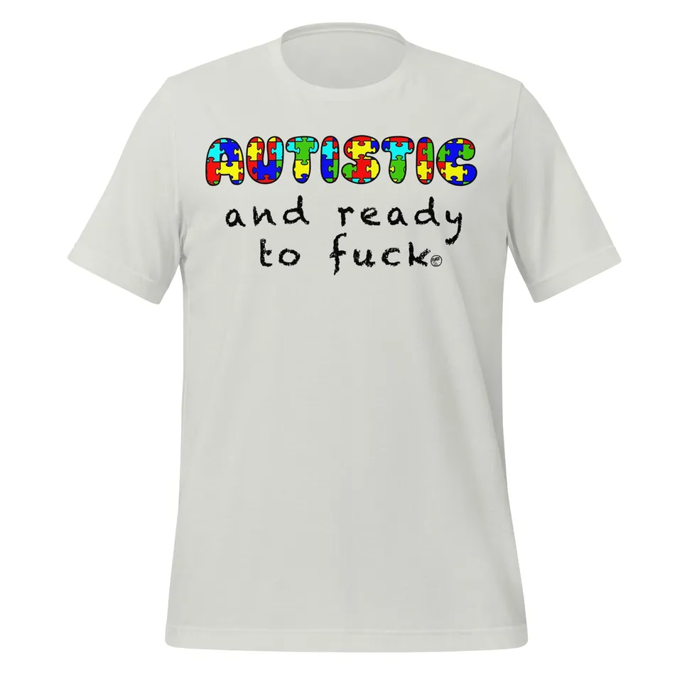 Pure Trash Autistic and Ready t-shirt uomo bacca