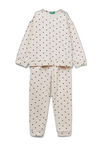 Benetton 3ZMB0P093 pigiama bambina cotone taglia XS fantasia