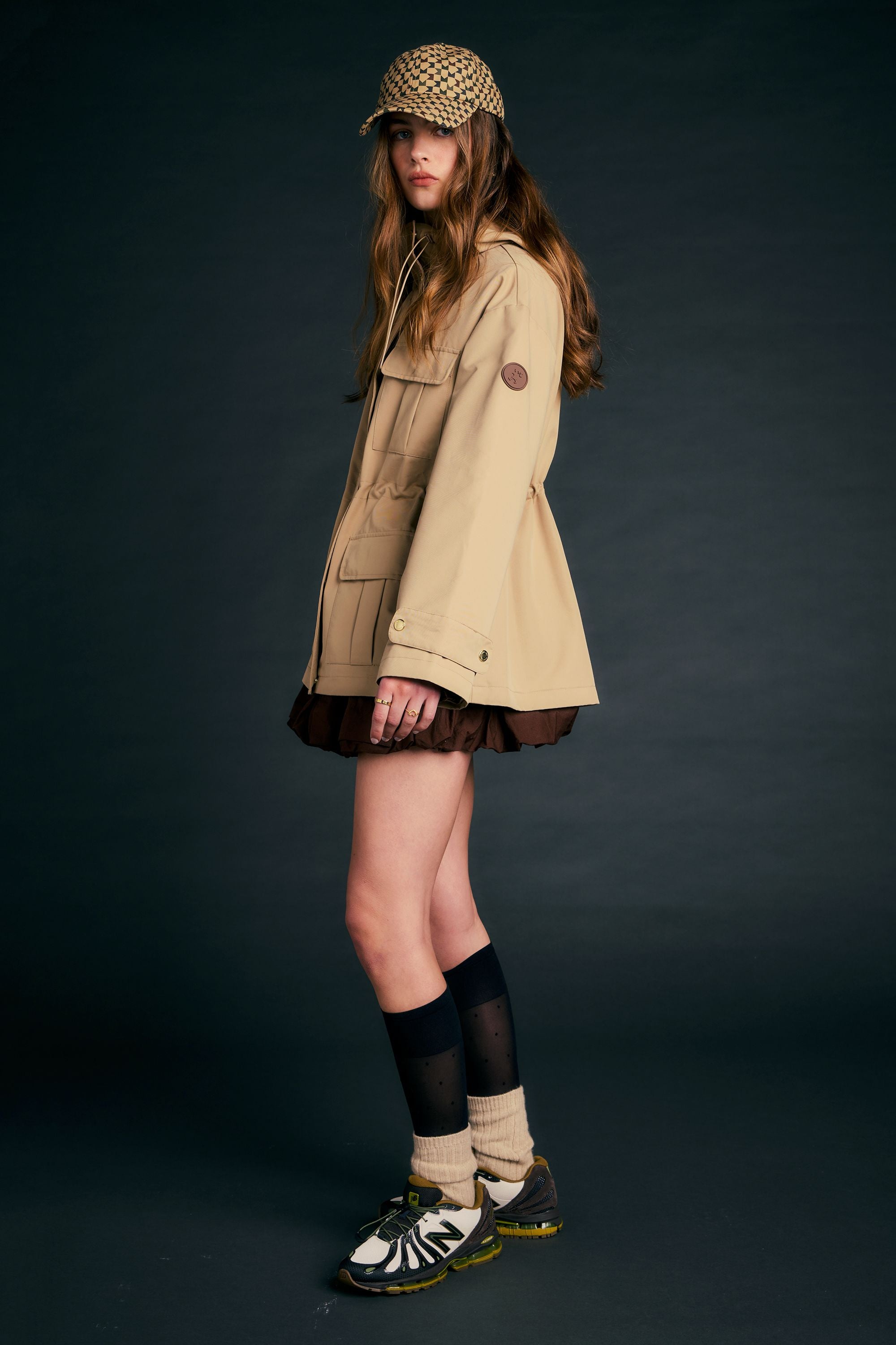 Karen Walker Rowan Parka Tan giacca cotone