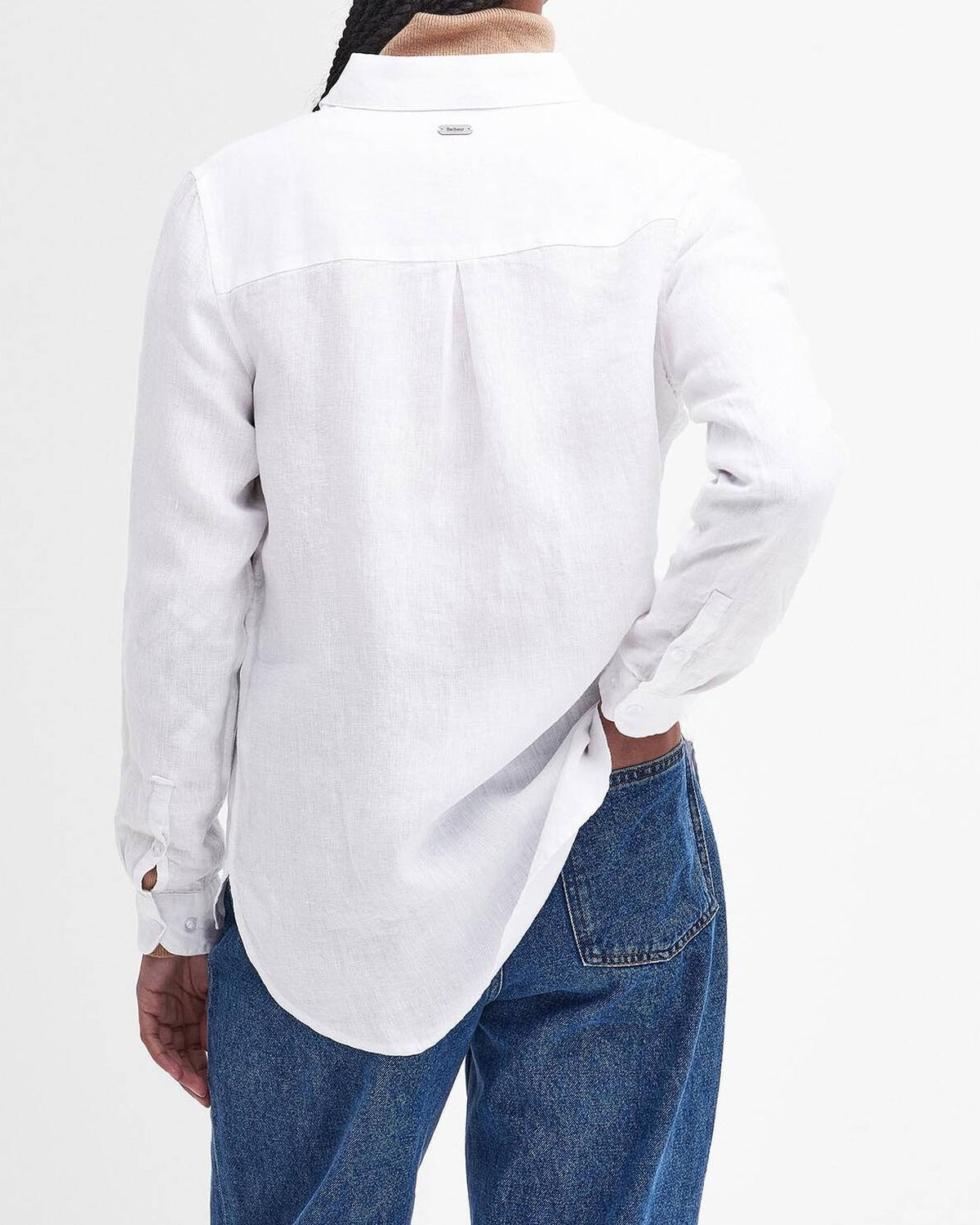 Barbour Marine LSH1315 camicia donna white lino