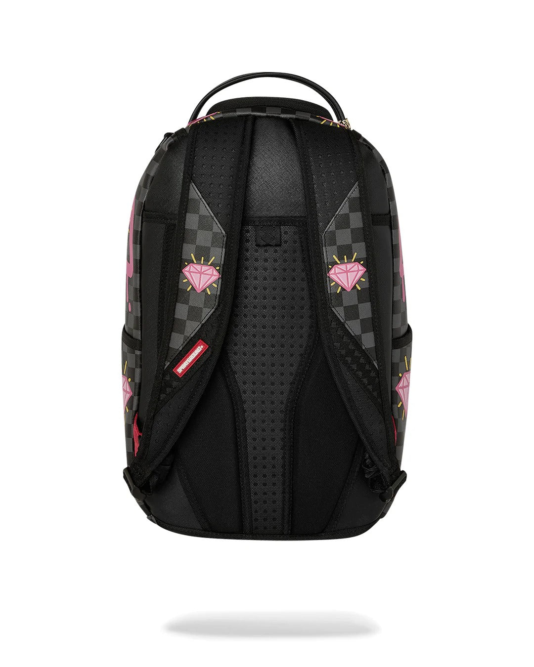 Sprayground Pink Panther Drippy Diamonds zaino nero rosa PVC