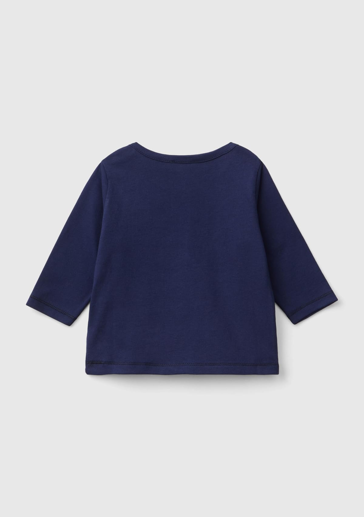 Benetton 3ATNA105L t-shirt manica lunga blu 74