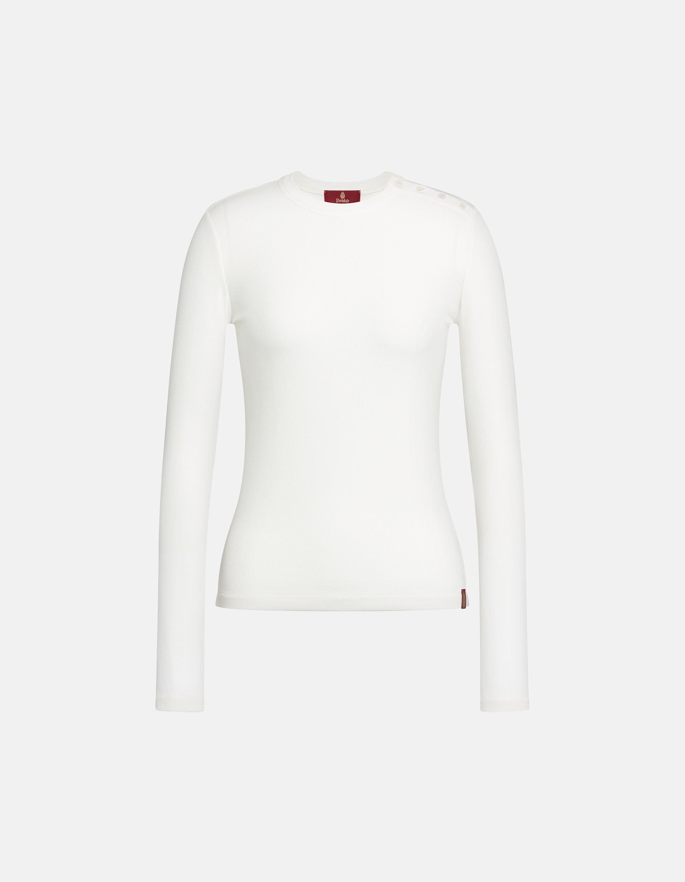 Dondup DS126 JS0336D Maglia Costine Bianco