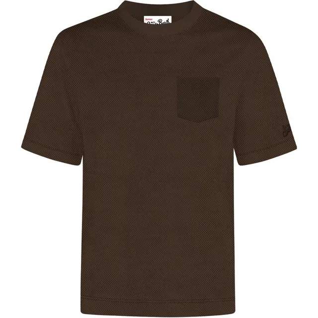 MC2 Saint Barth Bakewell t-shirt uomo dark brown cotone