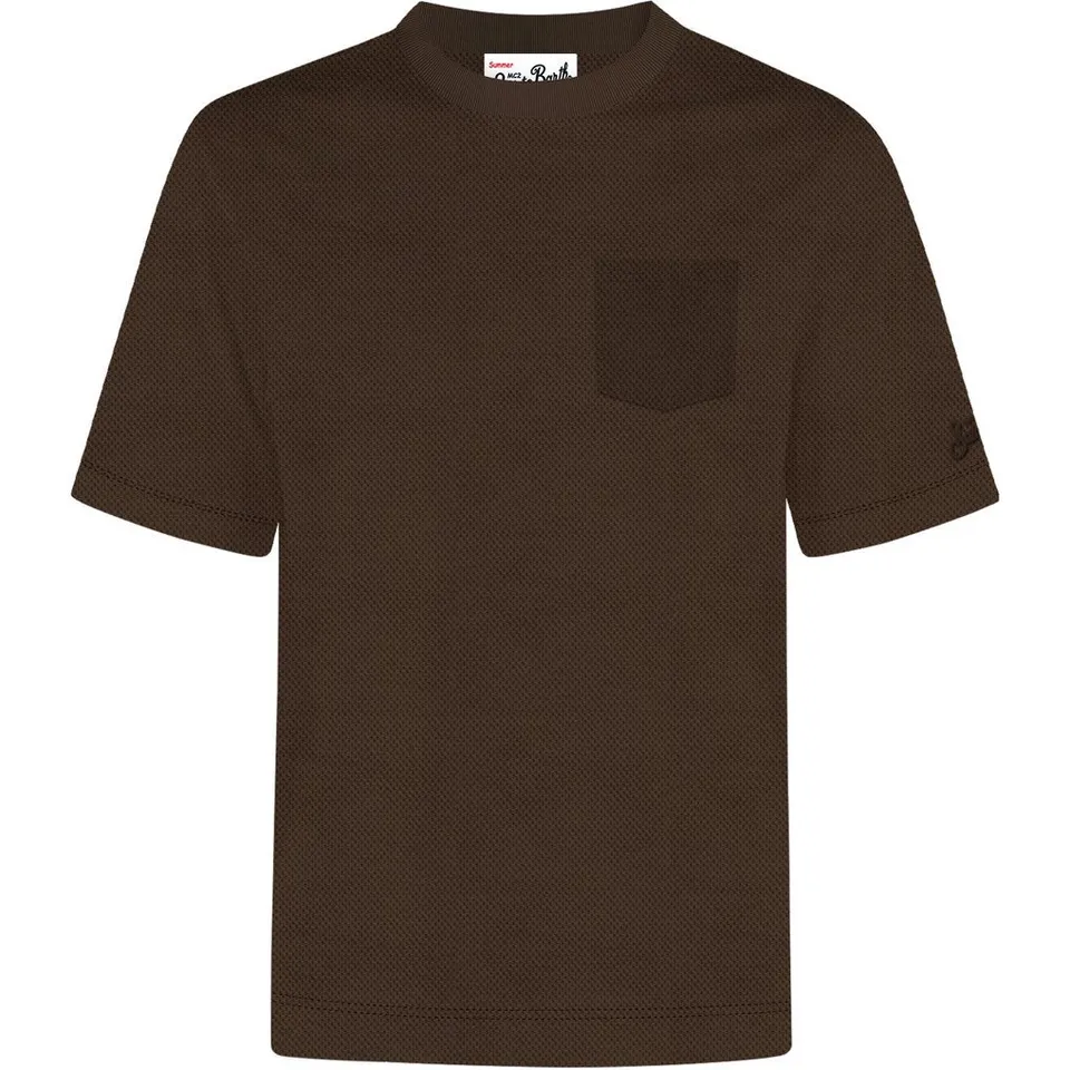 MC2 Saint Barth Bakewell t-shirt uomo dark brown cotone