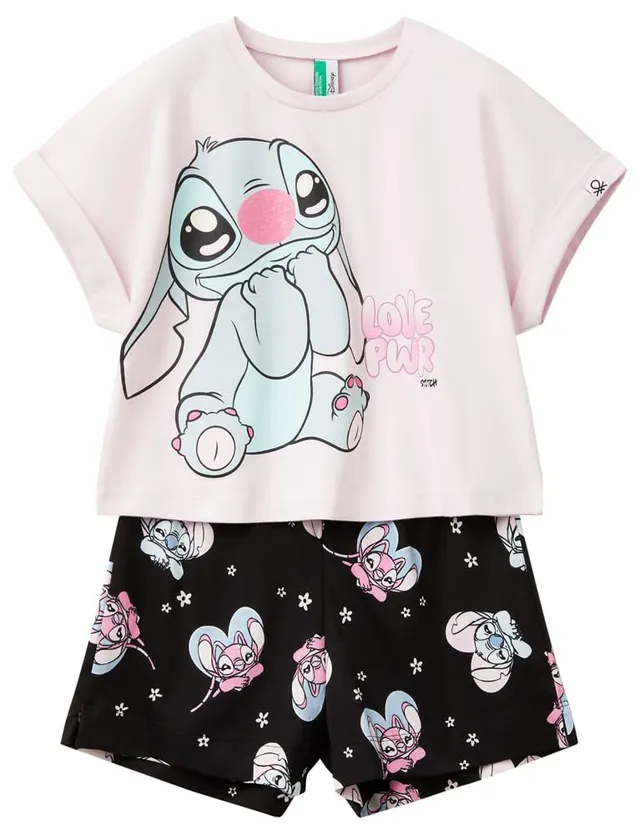 Benetton Intimo e Pigiami Pigiama T-shirt+Short cotone Stitch