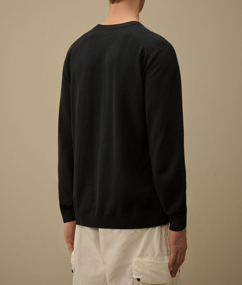 C.P. Company MKN105A maglione uomo Total Eclipse cotone