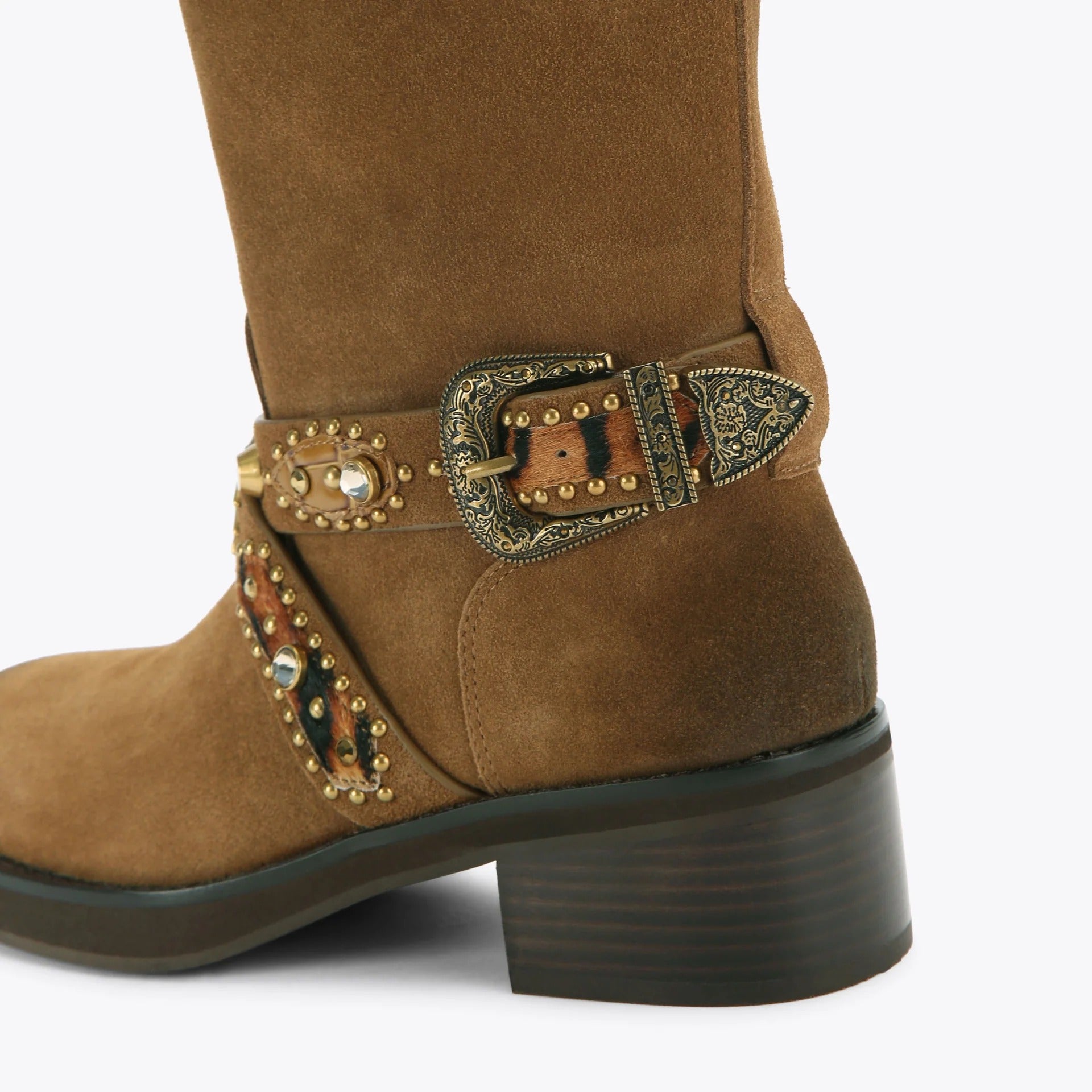Kurt Geiger Western Mid 5852639209 stivale biker donna Brown