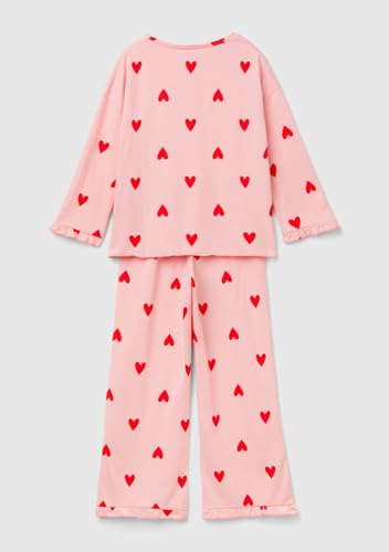 Benetton Pigiama bambina 90 maglia pantalone all over