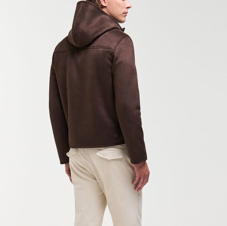 Colmar 11000008 giacca camoscio marrone Black Coffee uomo