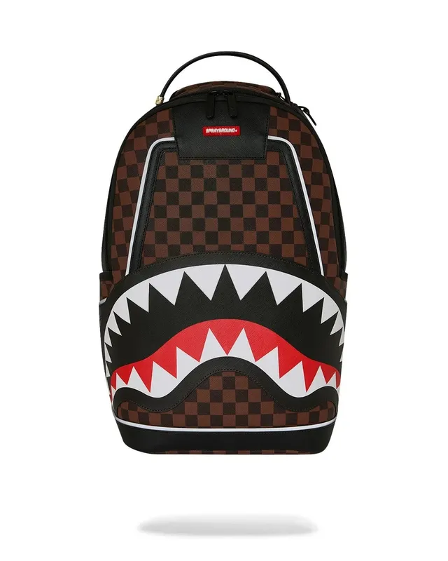 Sprayground Sharks in Paris 910B7409NSZ zaino marrone PVC