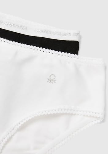 Benetton Set 2 Slip 3mc10s1bf Bambina Cotone