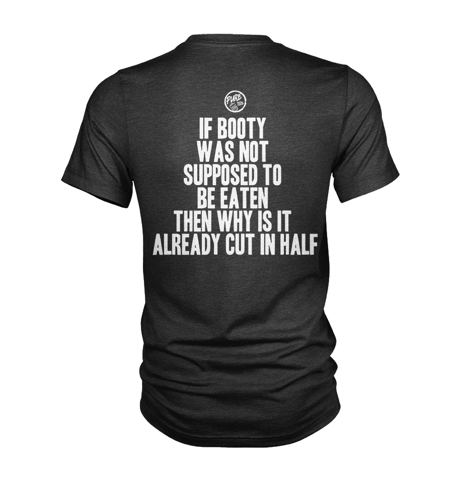Pure Trash Booty Eating T-shirt uomo vintage fitted