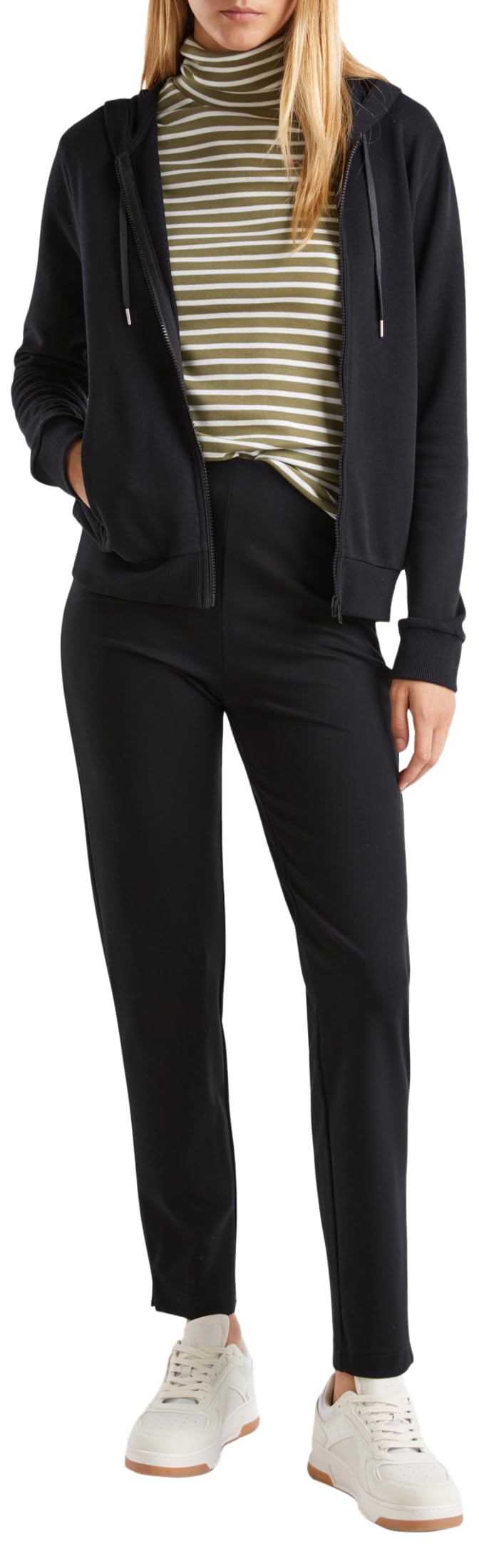 Benetton Leggings Donna Interlock Taglia L Tinta Unita