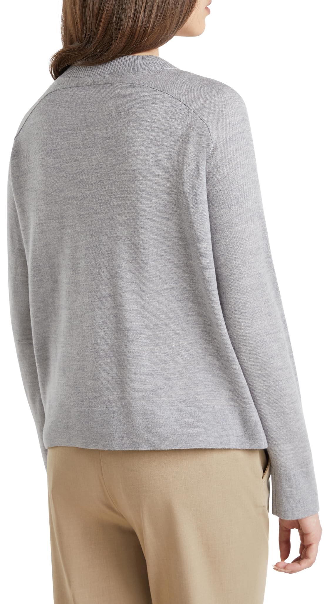 Benetton Maglieria Cardigan M/L Lana Merino Extra Fine Tasche