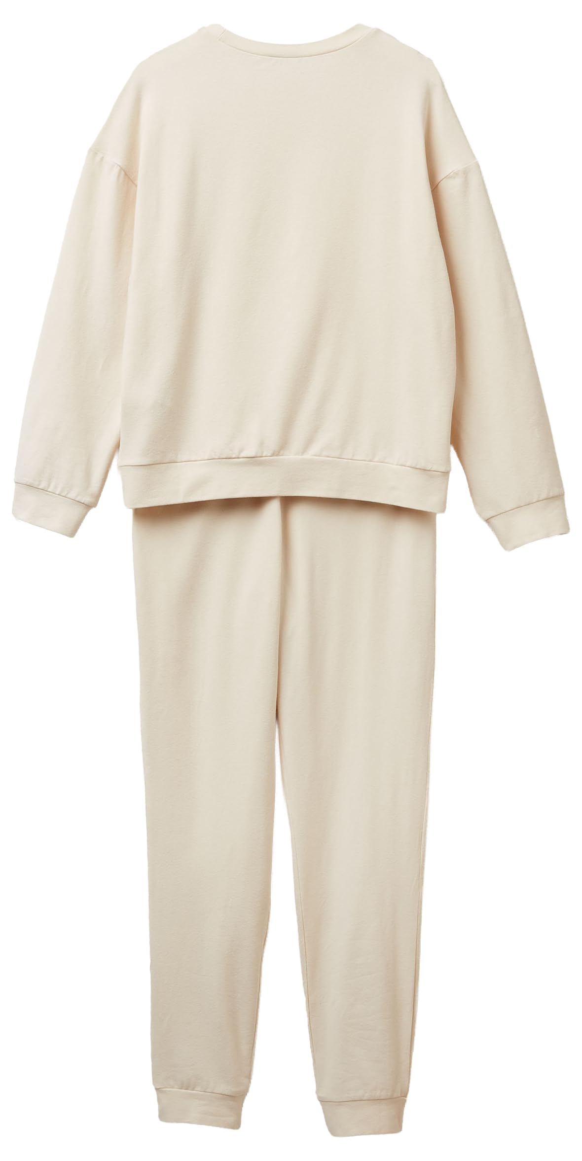 Benetton 3L333P04A Pigiama Donna Caldo Beige Taglia S