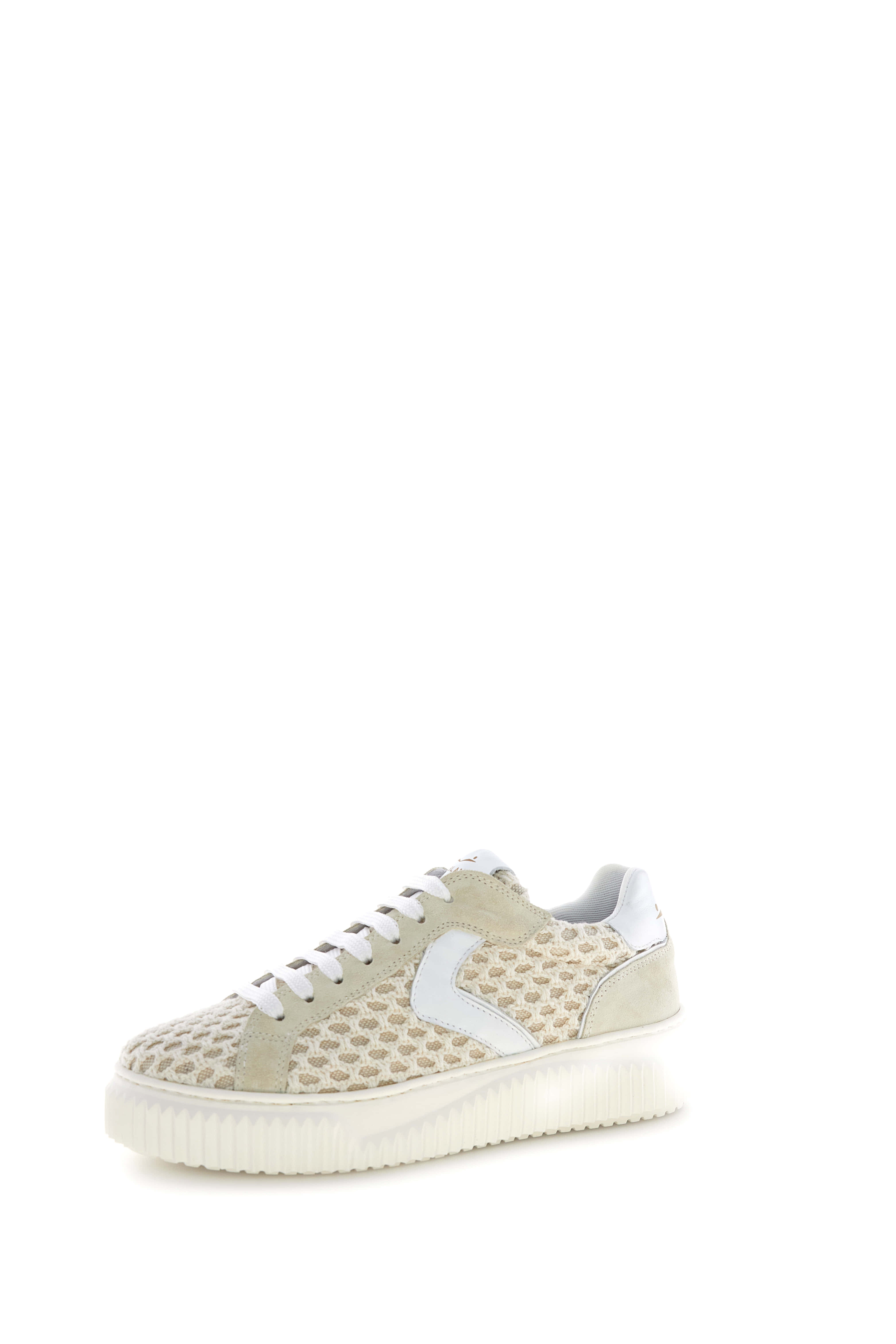 Voile Blanche Lipari 2017542 57 sneakers crema off white uncinetto