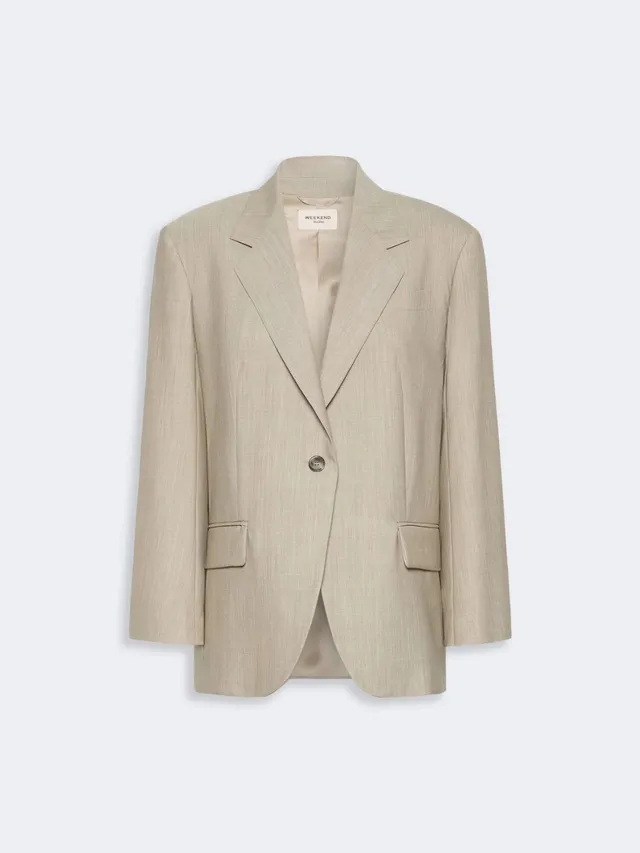 Weekend Max Mara Attila WKDATTILA001 blazer Nocciola lana