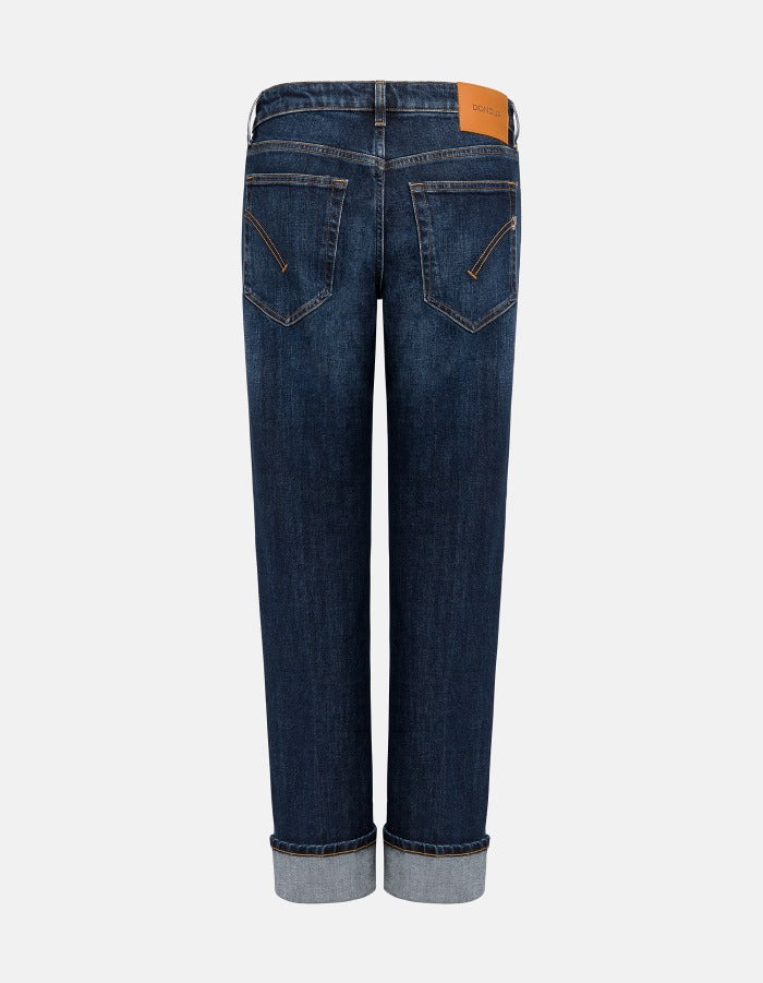 Dondup DP801 Coco Slim jeans donna denim blu taglia 28