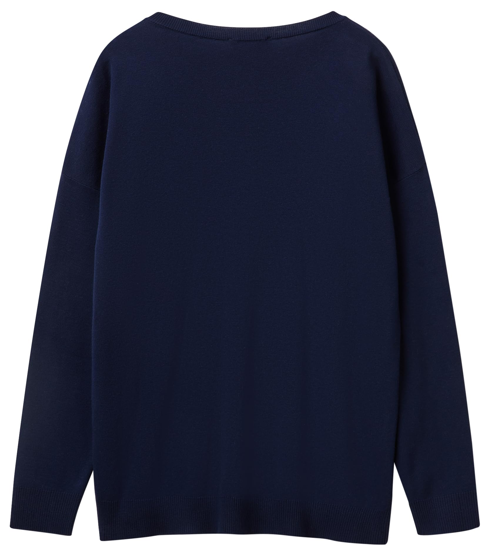 Benetton 1091D10D7 maglione donna scollo barca over arancione
